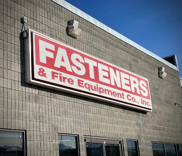 Fasteners & Fire Equipment Co. INC. Store sign