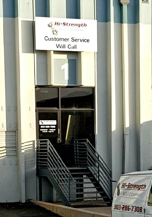 Hi-Strength Bolt Company Store front.