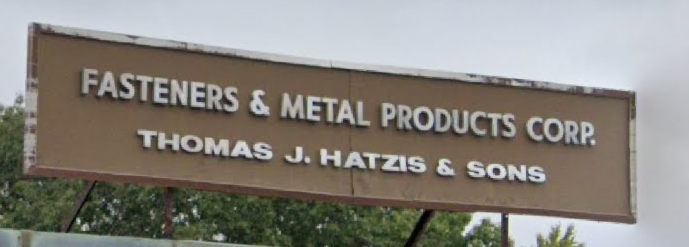 Fasteners & Metal Products Corporation Sign