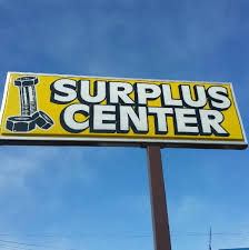 Surplus Center Inc sign
