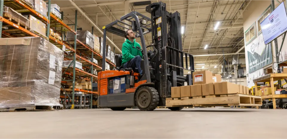 American Bolt Corporation Warehouse and Forklift